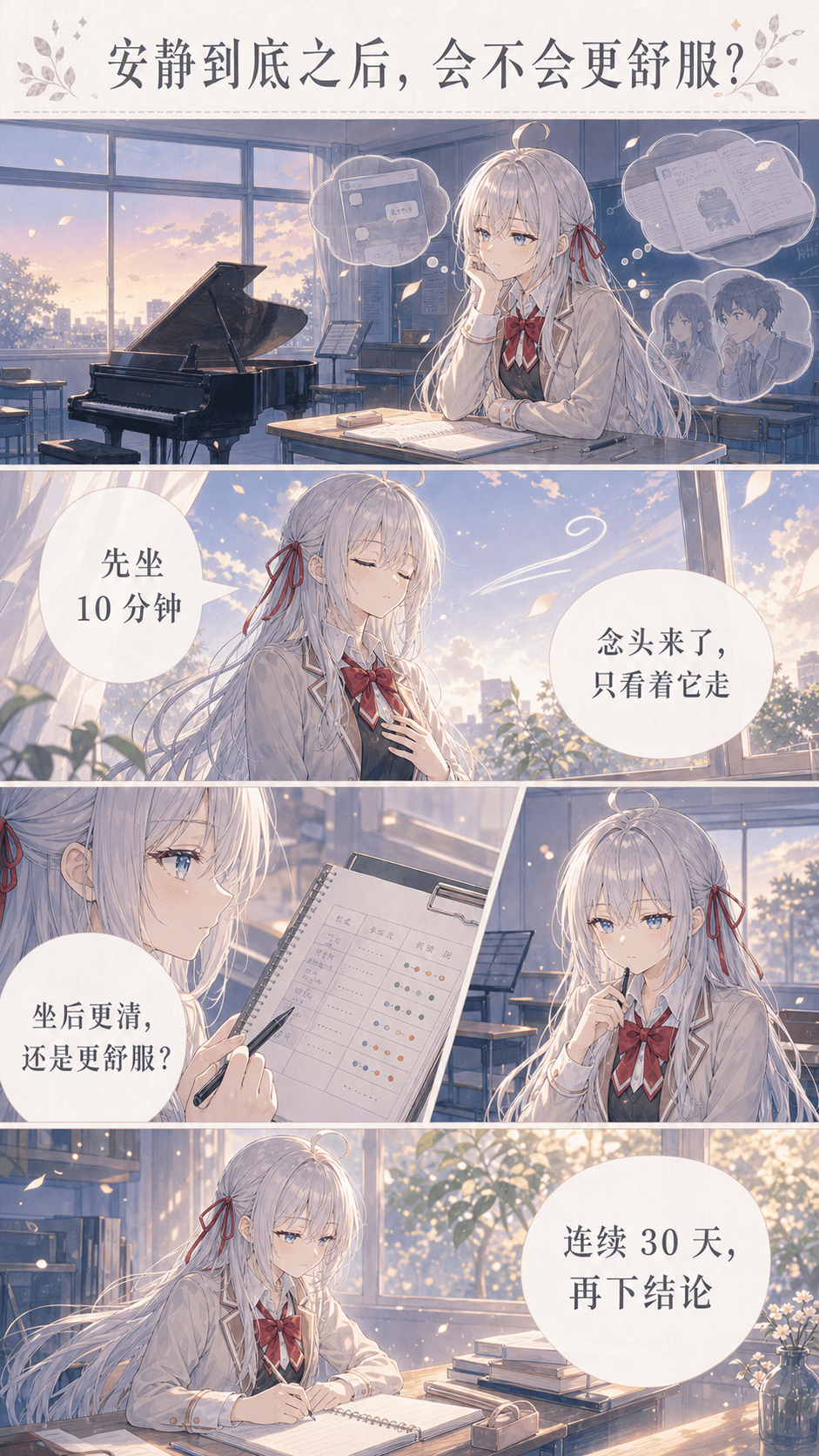 安静后的底色漫画