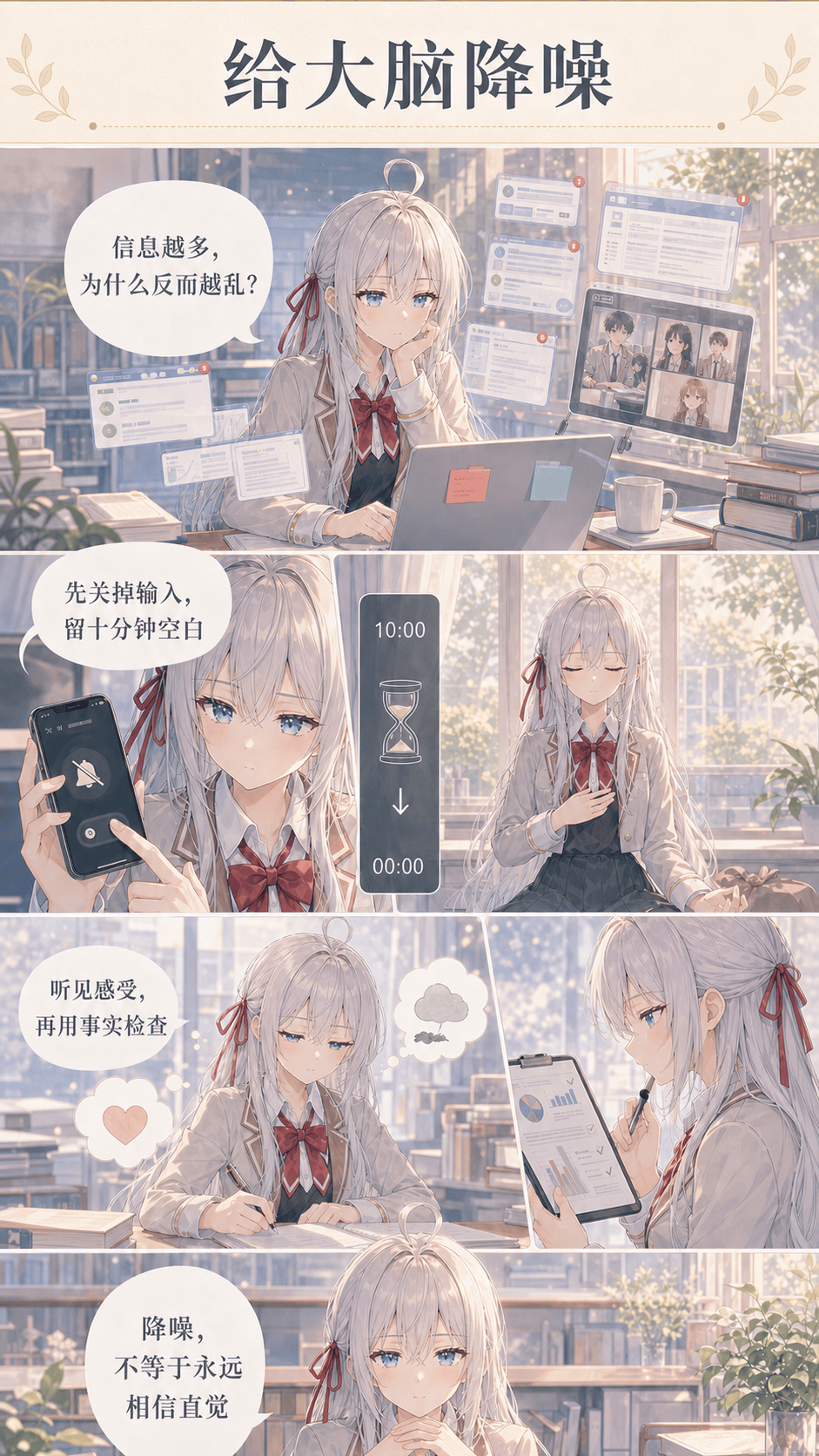 给大脑降噪漫画