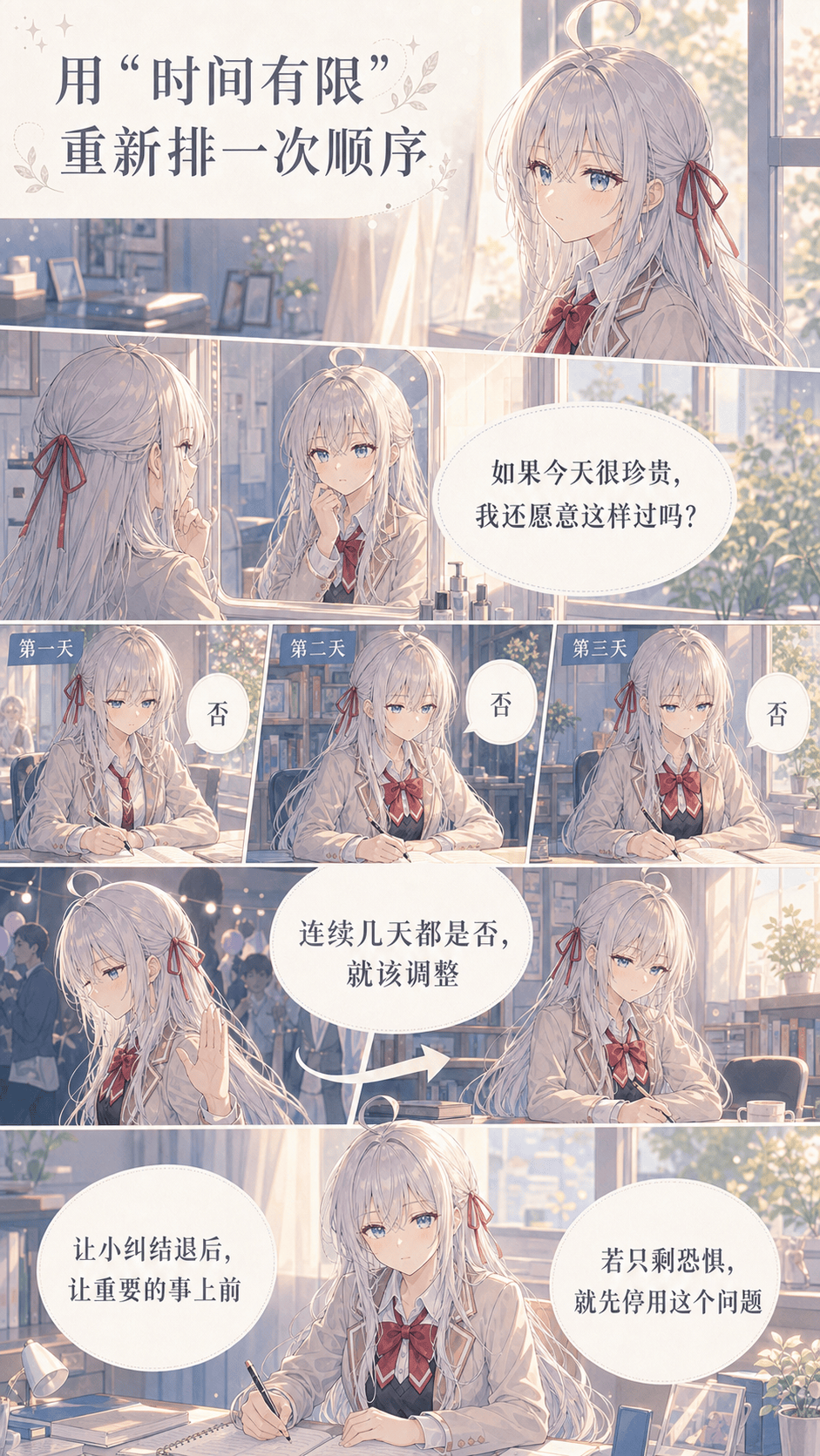用有限时间排序漫画