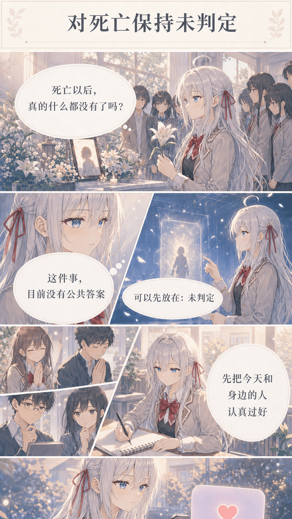 对死亡保持未判定漫画